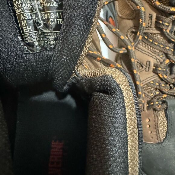 Wolverine Hudson  Steel Toe Work Boots Hiking Brown Mid Cut Size 9.5/42.5 - Picture 12 of 13